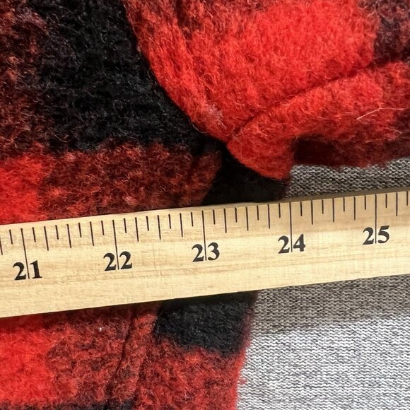 Marisa & Marie Jacket Women Medium Black Wool Blend Italy Buffalo Checkered Coat - Picture 6 of 13